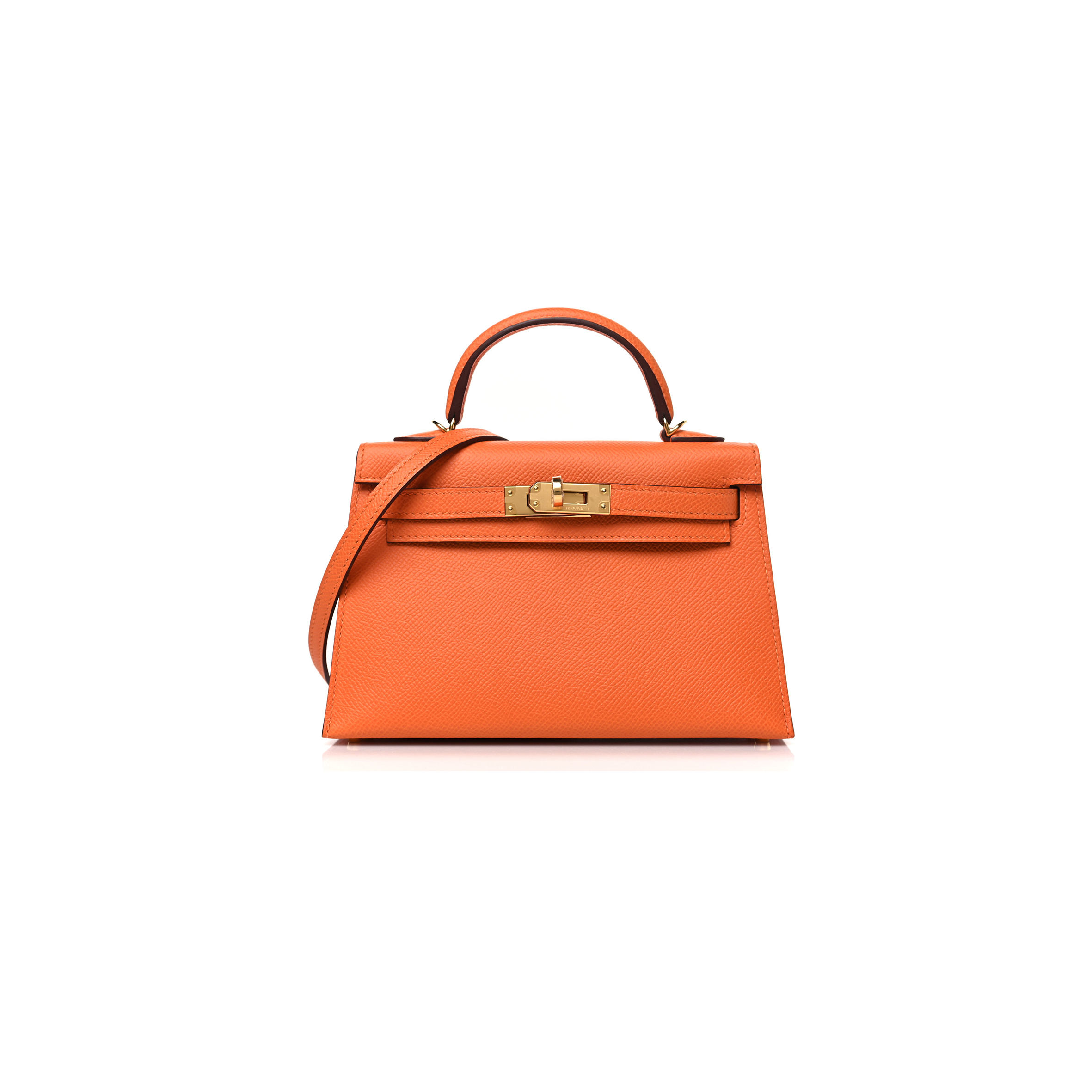 H**mes master mini kelly sellier 20 orange (22*14*7cm)